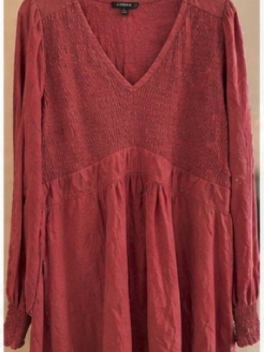 Torrid Dusty Rose Babydoll Tunic Top – Size 2